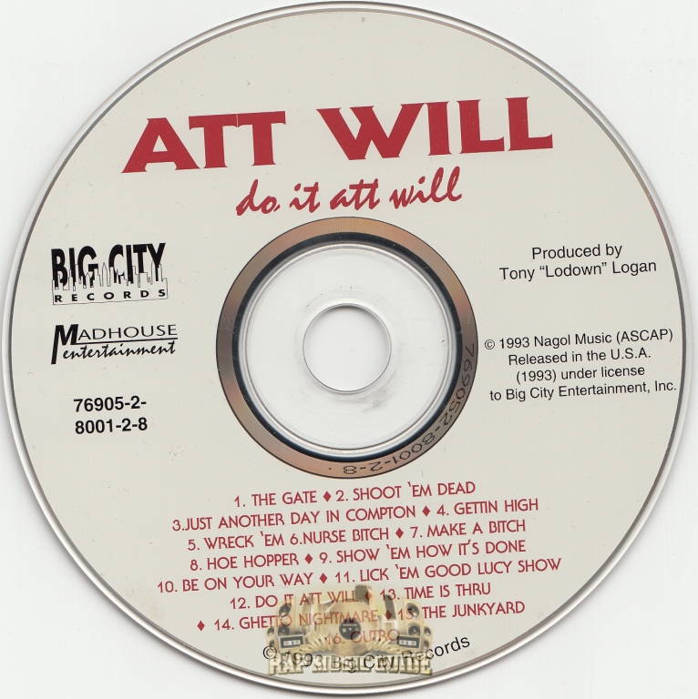 Att Will - Do It Att Will: CD | Rap Music Guide